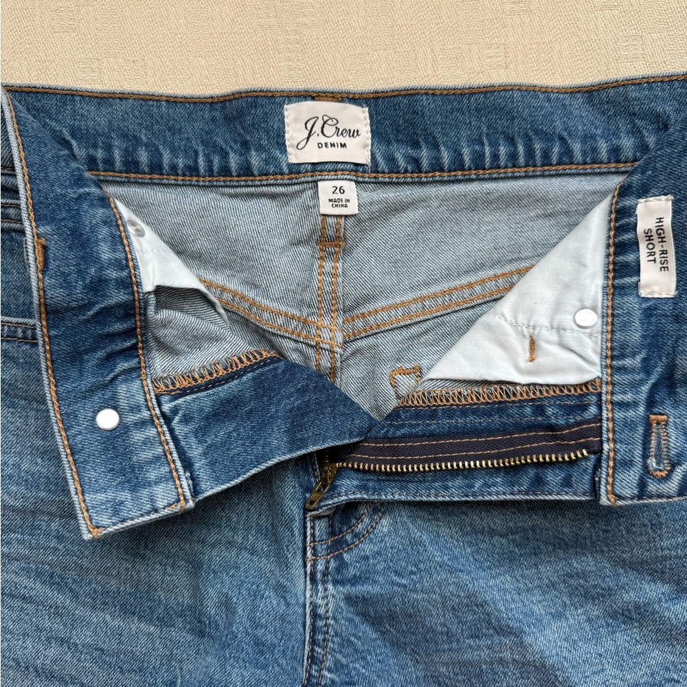 J. Crew Jean Shorts — Medium Blue Denim